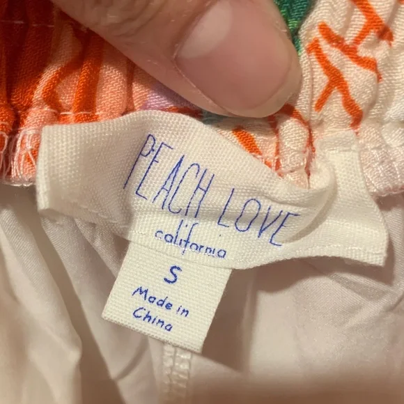 Peach Love California Fresh Fruit Themed Matching Pajama Set - Picture 3 of 7